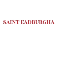 Fromages du monde - Saint Eadburgha